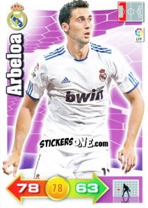 Sticker Arbeloa - Liga BBVA 2010-2011. Adrenalyn XL n. 165 - Panini