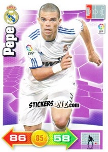 Sticker Pepe - Liga BBVA 2010-2011. Adrenalyn XL - Panini