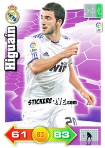 Sticker Higuaín - Liga BBVA 2010-2011. Adrenalyn XL n. 179 - Panini