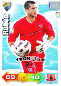 Sticker Rubén - Liga BBVA 2010-2011. Adrenalyn XL n. 181 - Panini