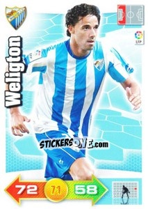 Sticker Weligton - Liga BBVA 2010-2011. Adrenalyn XL n. 184 - Panini
