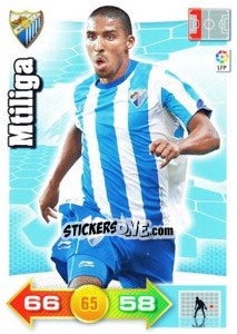 Sticker Mtiliga - Liga BBVA 2010-2011. Adrenalyn XL n. 187 - Panini