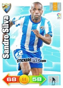 Sticker Sandro Silva - Liga BBVA 2010-2011. Adrenalyn XL n. 188 - Panini