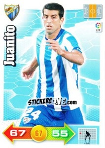 Sticker Juanito - Liga BBVA 2010-2011. Adrenalyn XL n. 189 - Panini