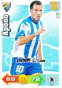 Sticker Apoño - Liga BBVA 2010-2011. Adrenalyn XL n. 190 - Panini