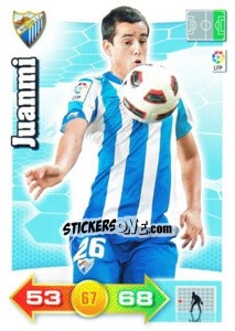 Sticker Juanmi - Liga BBVA 2010-2011. Adrenalyn XL n. 194 - Panini