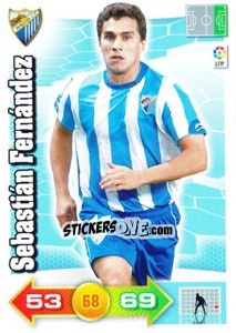 Sticker Sebástian Fernández - Liga BBVA 2010-2011. Adrenalyn XL n. 195 - Panini