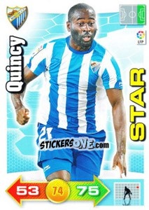 Sticker Quincy - Liga BBVA 2010-2011. Adrenalyn XL - Panini