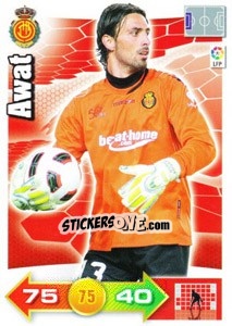 Sticker Awat - Liga BBVA 2010-2011. Adrenalyn XL n. 199 - Panini