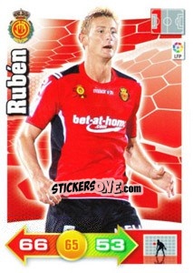 Cromo Rubén - Liga BBVA 2010-2011. Adrenalyn XL - Panini