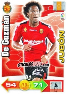Sticker De Guzmán - Liga BBVA 2010-2011. Adrenalyn XL n. 208 - Panini