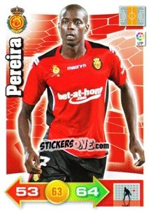 Sticker Pereira - Liga BBVA 2010-2011. Adrenalyn XL - Panini