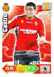 Sticker Castro - Liga BBVA 2010-2011. Adrenalyn XL n. 212 - Panini