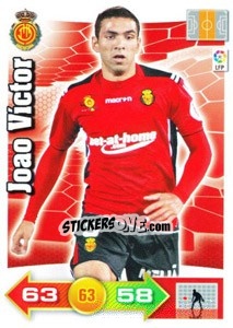 Sticker Joao Víctor - Liga BBVA 2010-2011. Adrenalyn XL n. 213 - Panini