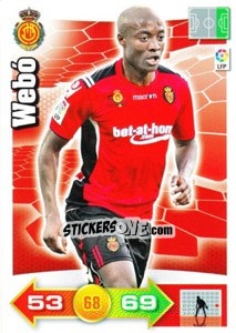 Sticker Webó - Liga BBVA 2010-2011. Adrenalyn XL - Panini