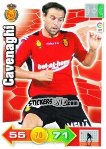 Sticker Cavenaghi - Liga BBVA 2010-2011. Adrenalyn XL n. 216 - Panini