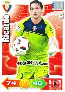 Figurina Ricardo - Liga BBVA 2010-2011. Adrenalyn XL - Panini