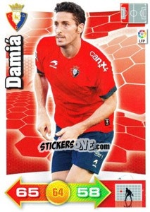 Sticker Damiá - Liga BBVA 2010-2011. Adrenalyn XL n. 218 - Panini