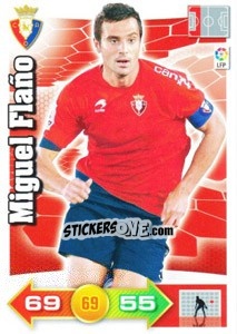 Sticker Miguel Flaño - Liga BBVA 2010-2011. Adrenalyn XL n. 220 - Panini