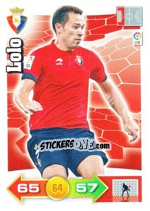 Sticker Lolo - Liga BBVA 2010-2011. Adrenalyn XL n. 221 - Panini