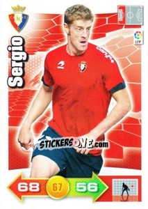 Sticker Sergio - Liga BBVA 2010-2011. Adrenalyn XL n. 222 - Panini