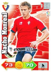 Sticker Nacho Monreal - Liga BBVA 2010-2011. Adrenalyn XL - Panini