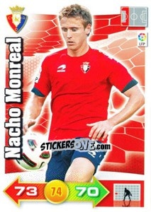 Cromo Nacho Monreal - Liga BBVA 2010-2011. Adrenalyn XL - Panini