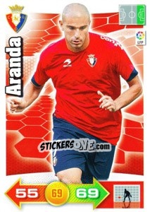 Sticker Aranda - Liga BBVA 2010-2011. Adrenalyn XL n. 232 - Panini