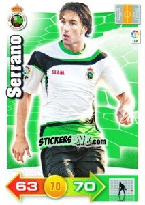 Sticker Serrano - Liga BBVA 2010-2011. Adrenalyn XL - Panini