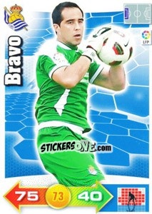 Sticker Claudio Bravo - Liga BBVA 2010-2011. Adrenalyn XL n. 253 - Panini