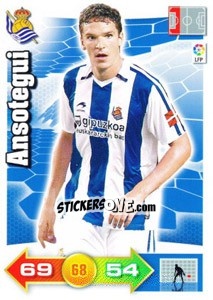 Sticker Ansotegui - Liga BBVA 2010-2011. Adrenalyn XL n. 256 - Panini