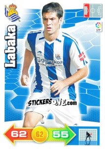 Sticker Labaka - Liga BBVA 2010-2011. Adrenalyn XL n. 257 - Panini