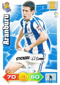 Sticker Aranburu - Liga BBVA 2010-2011. Adrenalyn XL n. 261 - Panini