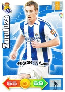 Sticker Zurutuza - Liga BBVA 2010-2011. Adrenalyn XL n. 264 - Panini