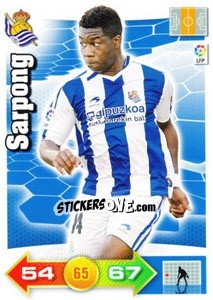 Sticker Sarpong - Liga BBVA 2010-2011. Adrenalyn XL n. 265 - Panini