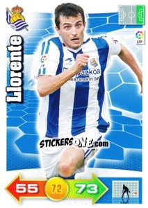 Cromo Joseba Llorente - Liga BBVA 2010-2011. Adrenalyn XL - Panini