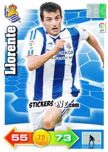 Figurina Joseba Llorente - Liga BBVA 2010-2011. Adrenalyn XL - Panini