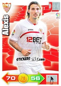Sticker Alexis - Liga BBVA 2010-2011. Adrenalyn XL n. 274 - Panini