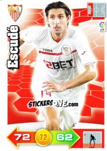 Sticker Escudé - Liga BBVA 2010-2011. Adrenalyn XL n. 275 - Panini