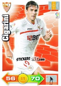 Sticker Cigarini - Liga BBVA 2010-2011. Adrenalyn XL n. 282 - Panini