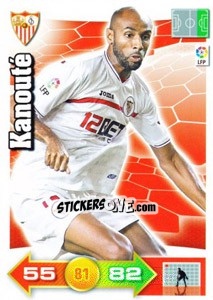 Sticker Kanouté - Liga BBVA 2010-2011. Adrenalyn XL n. 286 - Panini