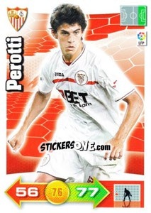 Sticker Perotti - Liga BBVA 2010-2011. Adrenalyn XL n. 287 - Panini