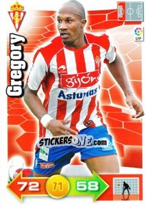 Cromo Gregory - Liga BBVA 2010-2011. Adrenalyn XL - Panini