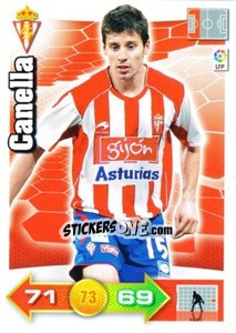 Sticker Canella - Liga BBVA 2010-2011. Adrenalyn XL n. 294 - Panini