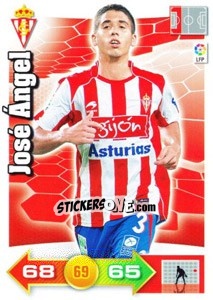 Sticker José ángel - Liga BBVA 2010-2011. Adrenalyn XL n. 295 - Panini