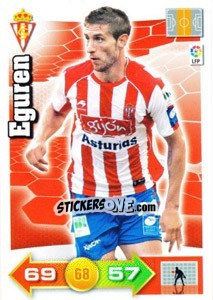 Cromo Eguren - Liga BBVA 2010-2011. Adrenalyn XL - Panini