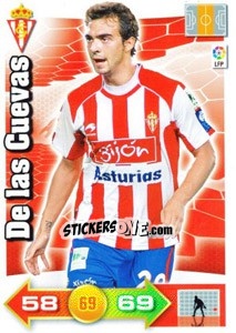 Sticker De las Cuevas - Liga BBVA 2010-2011. Adrenalyn XL n. 299 - Panini