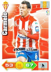 Sticker Carmelo - Liga BBVA 2010-2011. Adrenalyn XL n. 300 - Panini