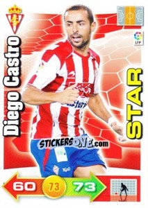Cromo Diego Castro - Liga BBVA 2010-2011. Adrenalyn XL - Panini