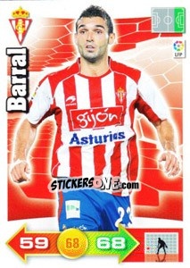 Sticker Barral - Liga BBVA 2010-2011. Adrenalyn XL n. 306 - Panini